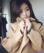 韓系優雅女伶寬版大衣外套